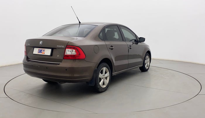 2015 Skoda Rapid 1.5 TDI CR ELEGANCE AT, Diesel, Automatic, 73,609 km, Right Back Diagonal