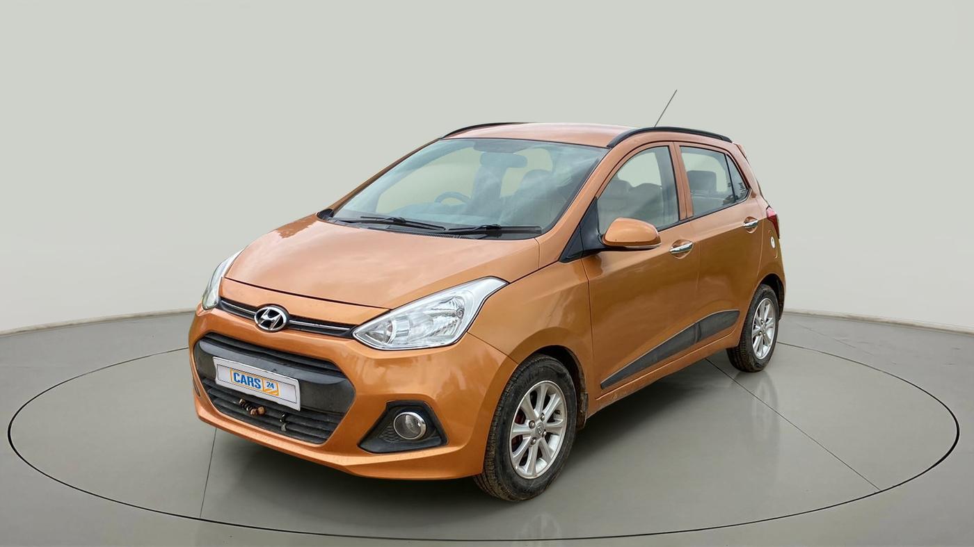 2015 Hyundai Grand i10 ASTA AT 1.2 KAPPA VTVT, Petrol, Automatic, 1,06,313 km, Left Front Diagonal