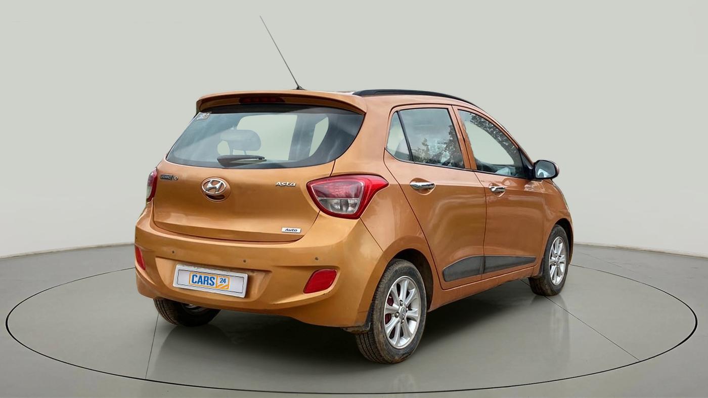 2015 Hyundai Grand i10 ASTA AT 1.2 KAPPA VTVT, Petrol, Automatic, 1,06,313 km, Right Back Diagonal