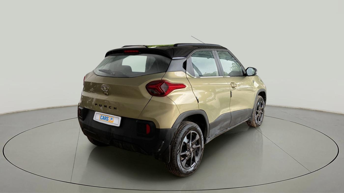 2022 Tata PUNCH CREATIVE 1.2 AMT KAZIRANGA EDITION , Petrol, Automatic, 15,212 km, Right Back Diagonal