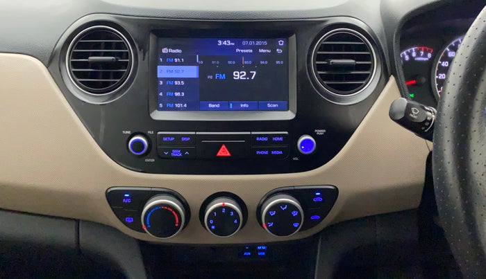 2017 Hyundai Grand i10 SPORTZ (O) AT 1.2 KAPPA VTVT, Petrol, Automatic, 44,413 km, Air Conditioner