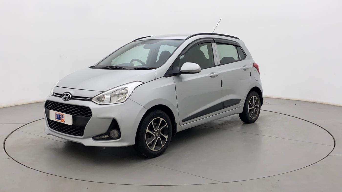 2017 Hyundai Grand i10 SPORTZ (O) AT 1.2 KAPPA VTVT, Petrol, Automatic, 44,413 km, Left Front Diagonal