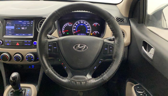 2017 Hyundai Grand i10 SPORTZ (O) AT 1.2 KAPPA VTVT, Petrol, Automatic, 44,413 km, Steering Wheel Close Up