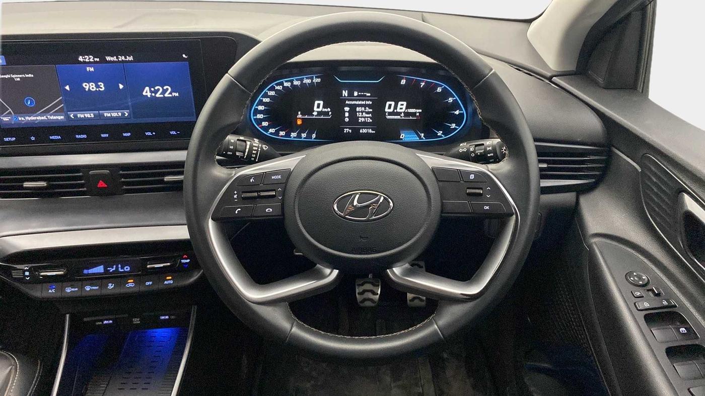 2020 Hyundai NEW I20 Asta 1.0 GDI Turbo IMT, Petrol, Manual, 62,950 km, Steering Wheel Close Up