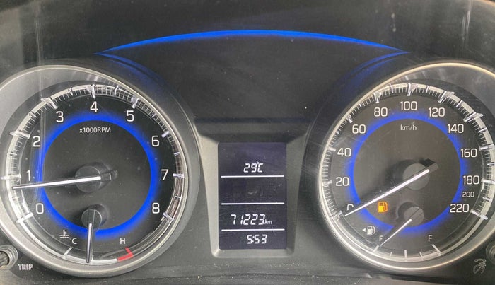 2017 Maruti Baleno DELTA PETROL 1.2, Petrol, Manual, 71,220 km, Odometer Image