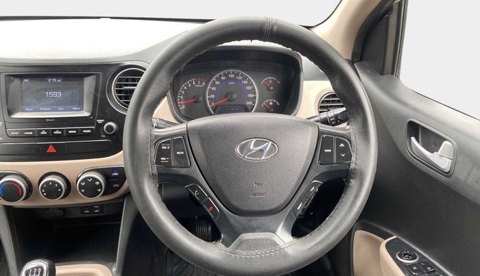 2017 Hyundai Grand i10 SPORTZ 1.2 KAPPA VTVT, Petrol, Manual, 42,748 km, Steering Wheel Close Up