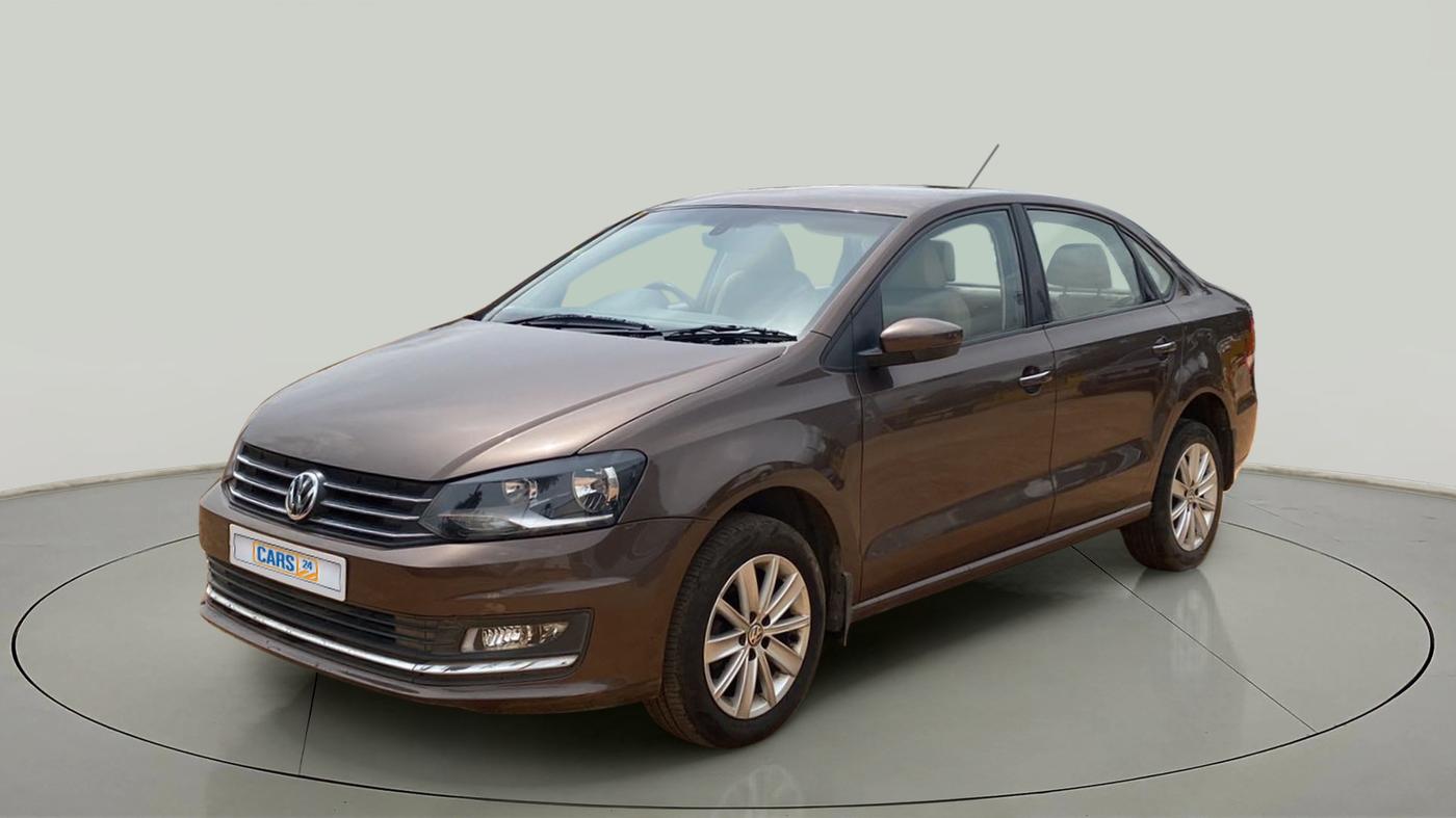 2016 Volkswagen Vento HIGHLINE PETROL AT, Petrol, Automatic, 57,895 km, Left Front Diagonal