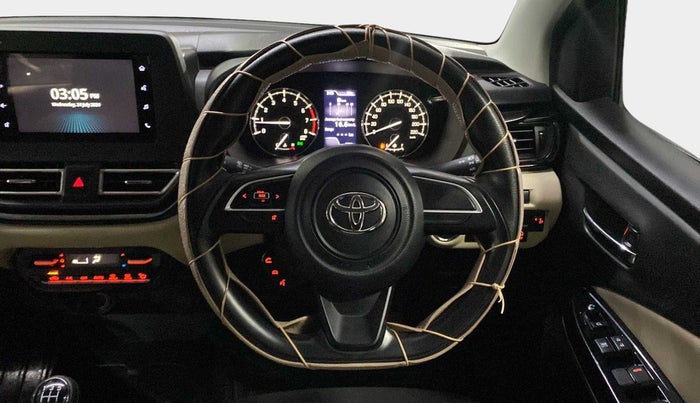 2022 Toyota Glanza G, Petrol, Manual, 5,052 km, Steering Wheel Close Up