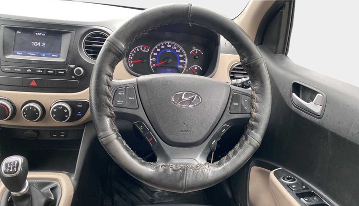2017 Hyundai Grand i10 SPORTZ 1.2 KAPPA VTVT, CNG, Manual, 1,03,808 km, Steering Wheel Close Up