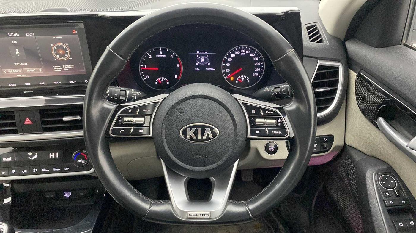 2021 KIA SELTOS HTX 1.5 DIESEL, Diesel, Manual, 55,645 km, Steering Wheel Close Up