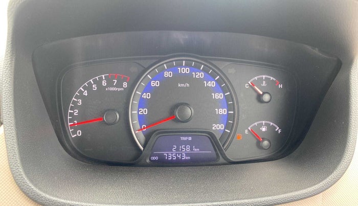 2018 Hyundai Xcent E+, Petrol, Manual, 73,536 km, Odometer Image