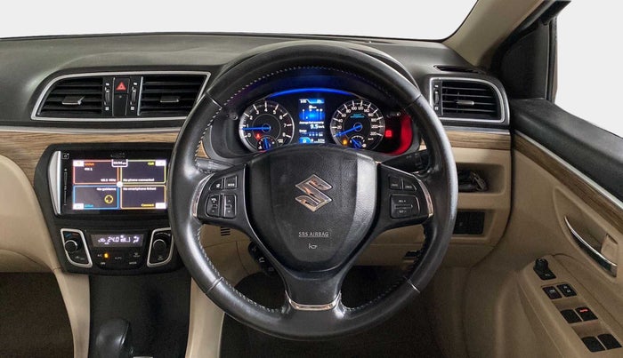 2019 Maruti Ciaz ALPHA  AT 1.5 SHVS PETROL, Petrol, Automatic, 86,706 km, Steering Wheel Close Up