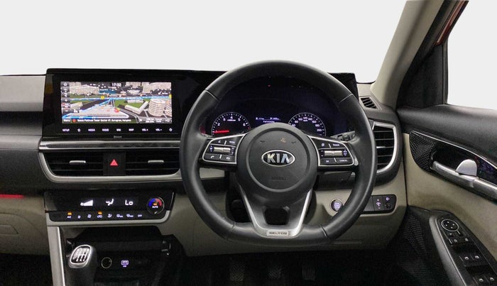 2020 KIA SELTOS HTX 1.5 PETROL, Petrol, Manual, 50,585 km, Steering Wheel Close Up