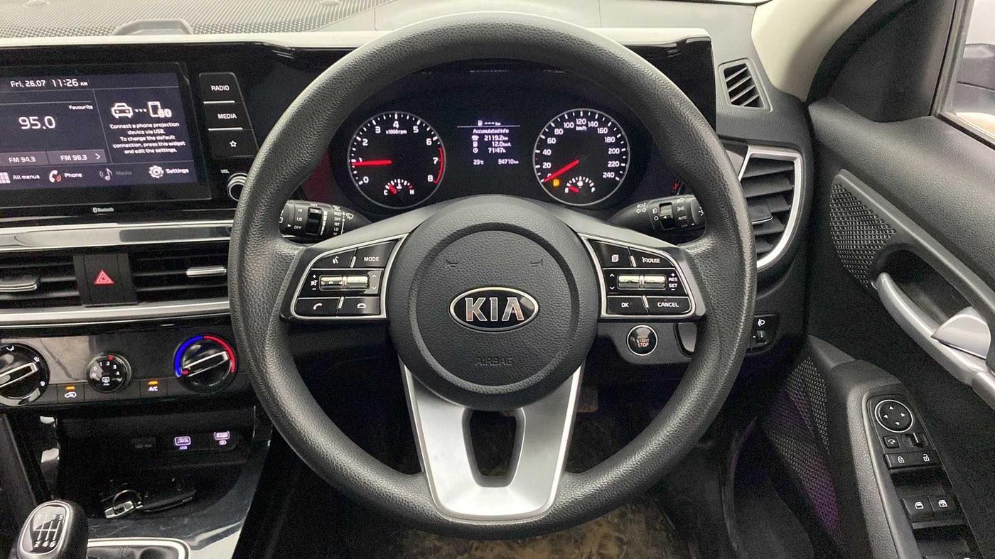 2021 KIA SELTOS HTK PLUS 1.5, Petrol, Manual, 34,663 km, Steering Wheel Close Up