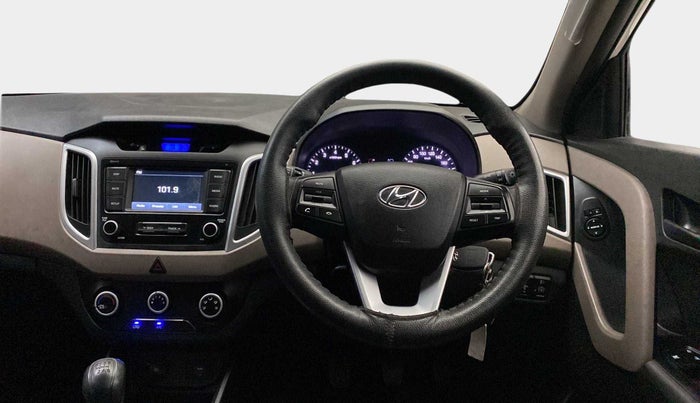 2019 Hyundai Creta E PLUS 1.6 PETROL, Petrol, Manual, 17,333 km, Steering Wheel Close Up