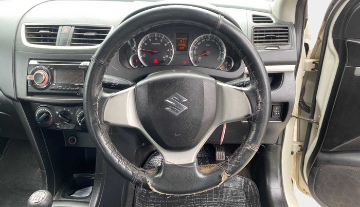 2014 Maruti Swift VXI, Petrol, Manual, 55,629 km, Steering Wheel Close Up