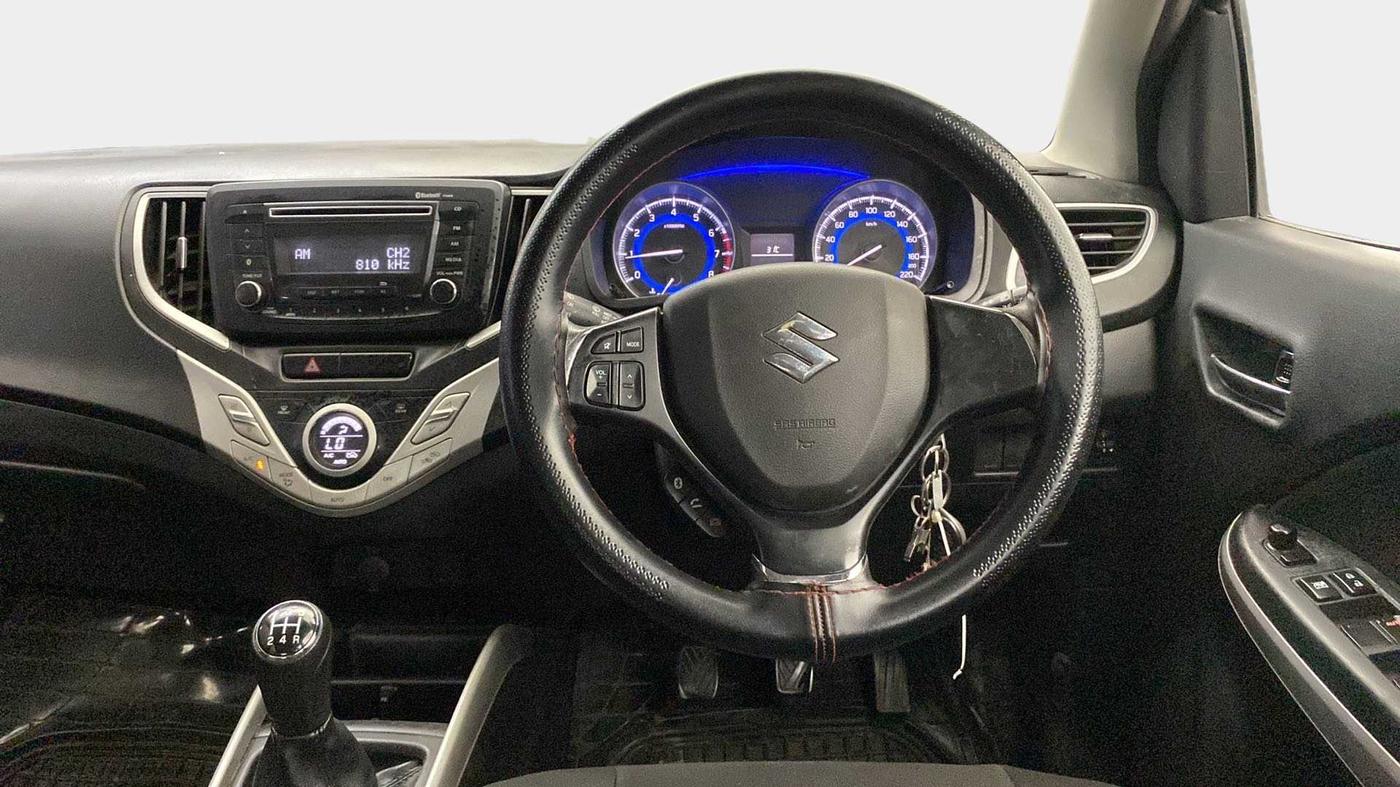 2016 Maruti Baleno DELTA PETROL 1.2, Petrol, Manual, 94,890 km, Steering Wheel Close Up