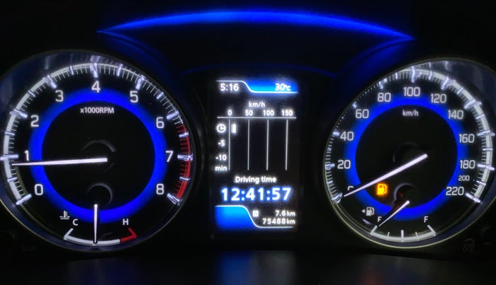2017 Maruti Baleno RS 1.0 PETROL, Petrol, Manual, 75,487 km, Odometer Image