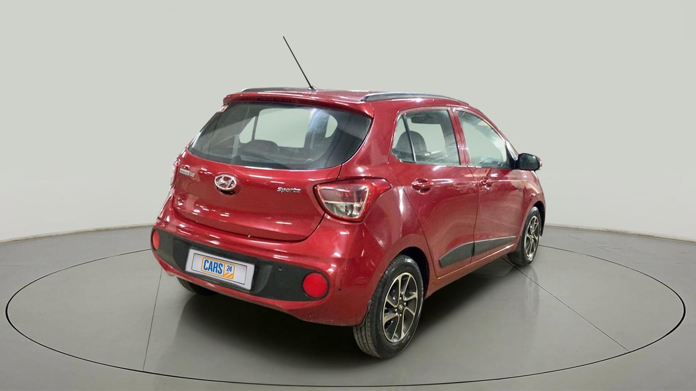 2018 Hyundai Grand i10 SPORTZ AT 1.2 KAPPA VTVT, Petrol, Automatic, 46,843 km, Right Back Diagonal