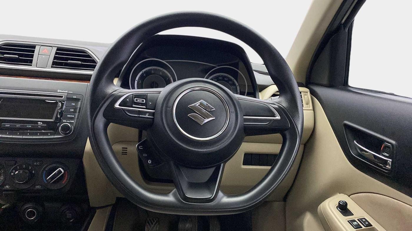 2017 Maruti Dzire VXI, Petrol, Manual, 30,257 km, Steering Wheel Close Up