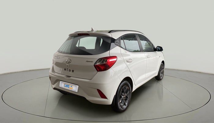 2022 Hyundai GRAND I10 NIOS SPORTZ AMT 1.2 KAPPA VTVT, Petrol, Automatic, 19,242 km, Right Back Diagonal