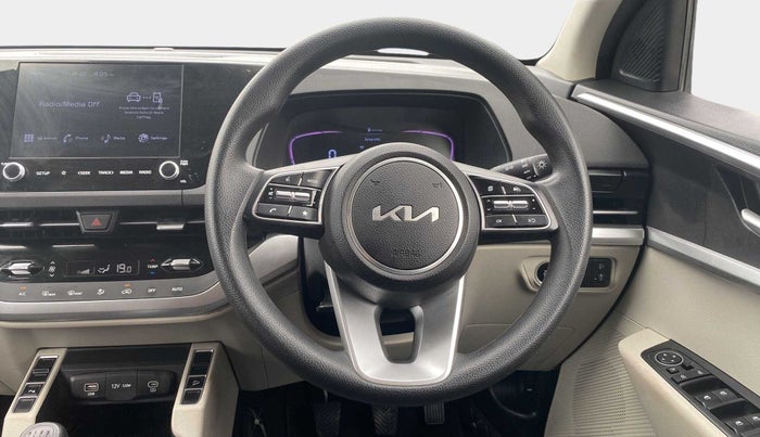 2022 KIA CARENS PRESTIGE PLUS 1.4 PETROL 7 STR, Petrol, Manual, 10,586 km, Steering Wheel Close Up