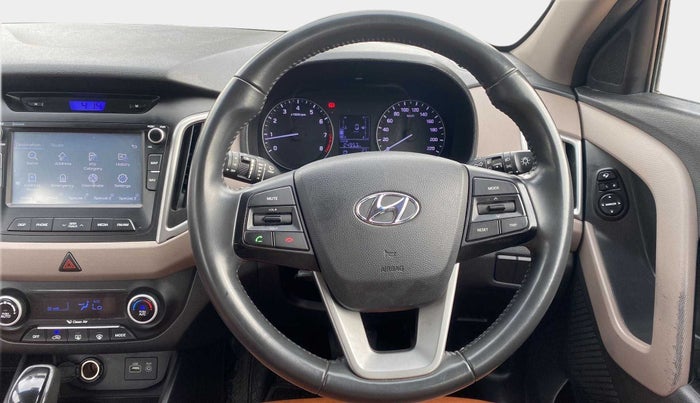 2017 Hyundai Creta SX PLUS AT 1.6 PETROL, Petrol, Automatic, 40,475 km, Steering Wheel Close Up