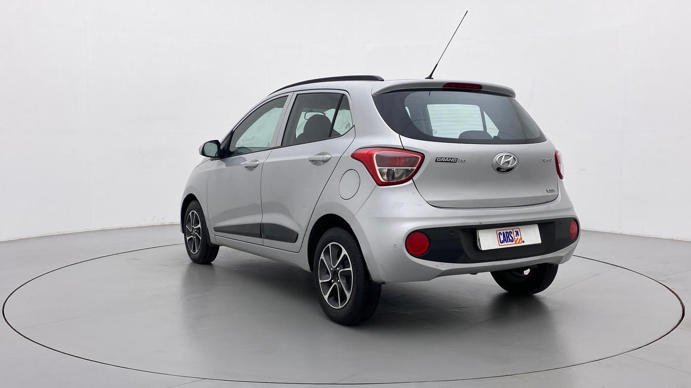 2017 Hyundai Grand i10 SPORTZ (O) 1.2 AT VTVT, Petrol, Automatic, 49,800 km, Left Back Diagonal
