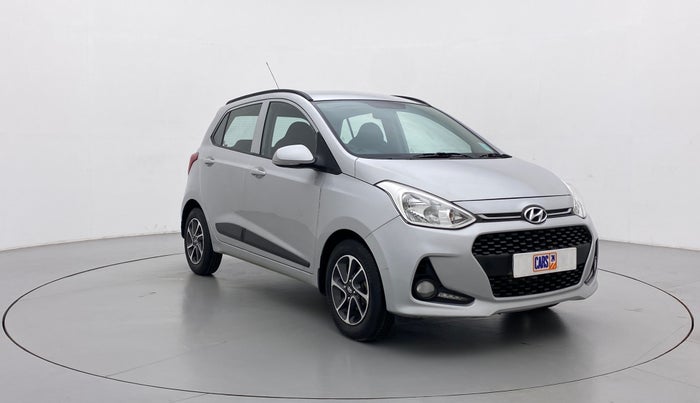 2017 Hyundai Grand i10 SPORTZ (O) 1.2 AT VTVT, Petrol, Automatic, 49,800 km, Right Front Diagonal