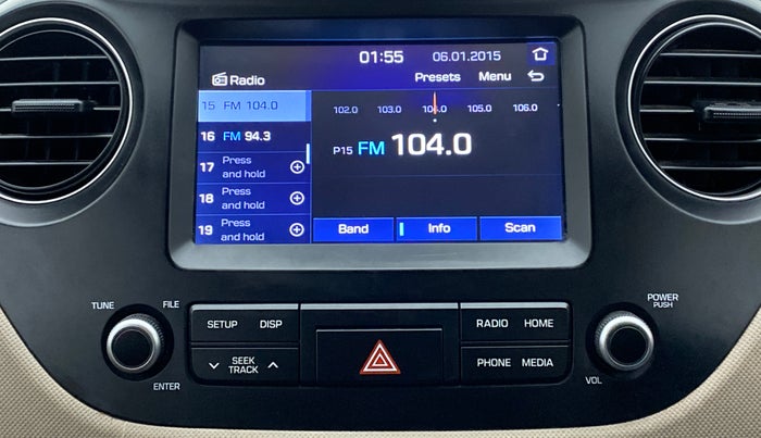 2017 Hyundai Grand i10 SPORTZ (O) 1.2 AT VTVT, Petrol, Automatic, 49,800 km, Infotainment System