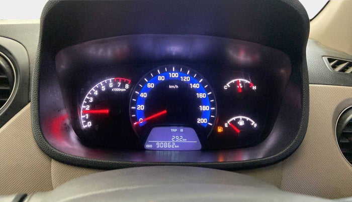 2018 Hyundai Xcent S 1.2, CNG, Manual, 91,296 km, Odometer Image