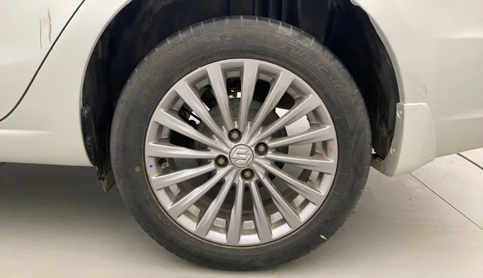 2018 Maruti Ciaz ALPHA 1.4 PETROL, Petrol, Manual, 66,894 km, Left Rear Wheel