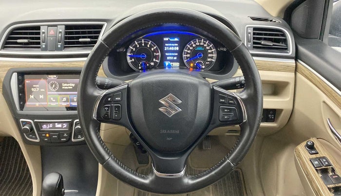 2021 Maruti Ciaz ALPHA  AT 1.5 SHVS PETROL, Petrol, Automatic, 57,002 km, Steering Wheel Close Up