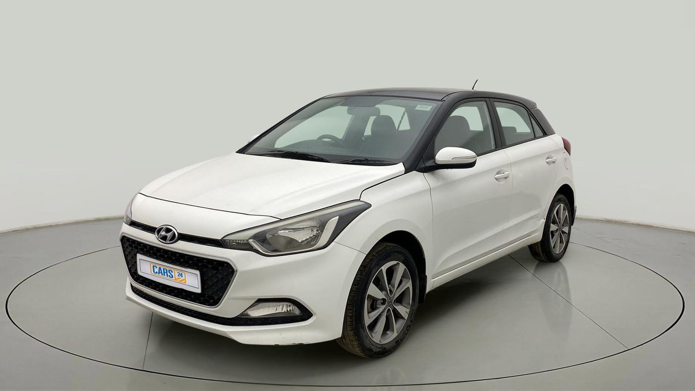2017 Hyundai Elite i20 ASTA 1.2 DUAL TONE, Petrol, Manual, 80,328 km, Left Front Diagonal