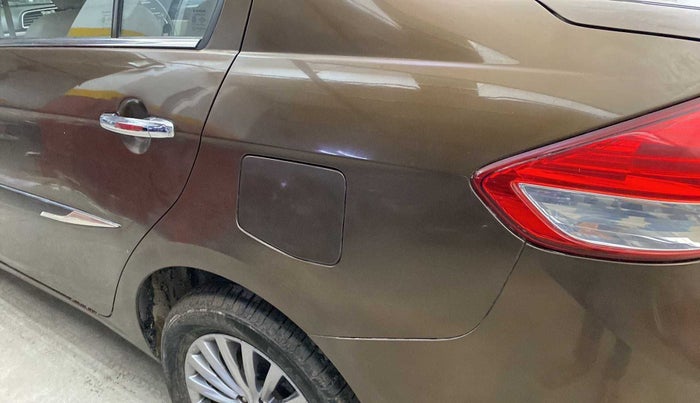 2017 Maruti Ciaz ALPHA  AT 1.4  PETROL, CNG, Automatic, 90,475 km, Left quarter panel - Slightly dented