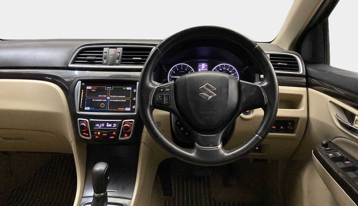 2017 Maruti Ciaz ALPHA  AT 1.4  PETROL, CNG, Automatic, 90,475 km, Steering Wheel Close Up