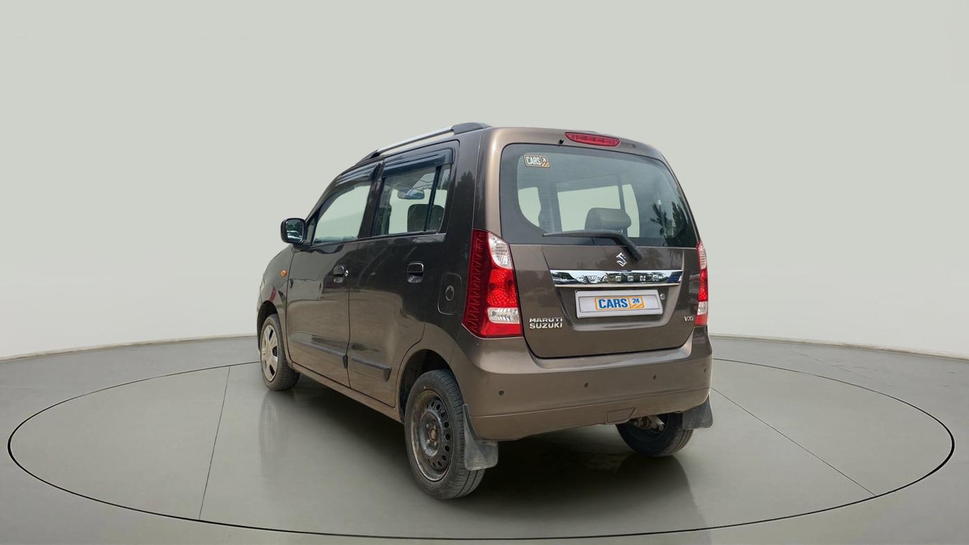 2017 Maruti Wagon R 1.0 VXI, Petrol, Manual, 55,598 km, Left Back Diagonal