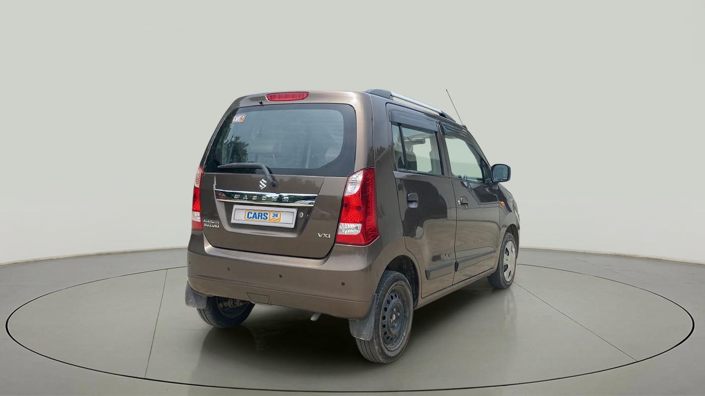 2017 Maruti Wagon R 1.0 VXI, Petrol, Manual, 55,598 km, Right Back Diagonal