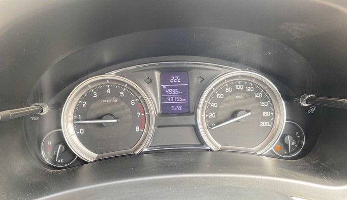 2017 Maruti Ciaz ALPHA 1.4 PETROL, Petrol, Manual, 43,129 km, Odometer Image