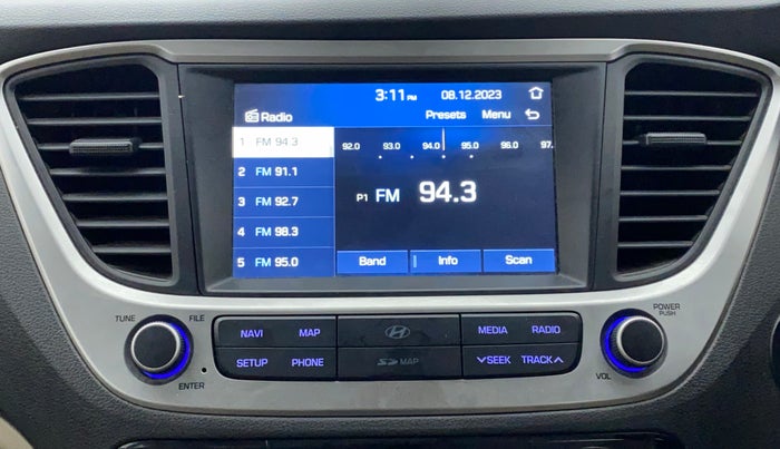 2018 Hyundai Verna 1.6 VTVT SX O, Petrol, Manual, 26,522 km, Infotainment System