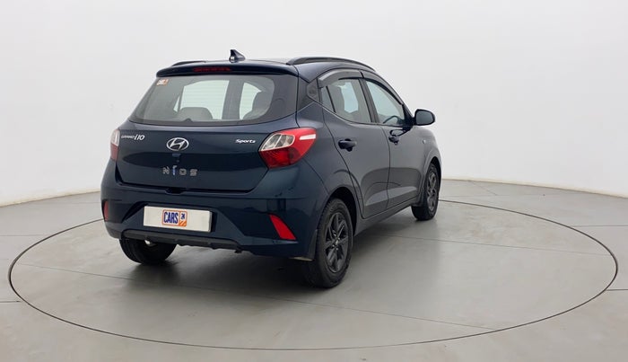 2021 Hyundai GRAND I10 NIOS SPORTZ AMT 1.2 KAPPA VTVT, Petrol, Automatic, 24,627 km, Right Back Diagonal