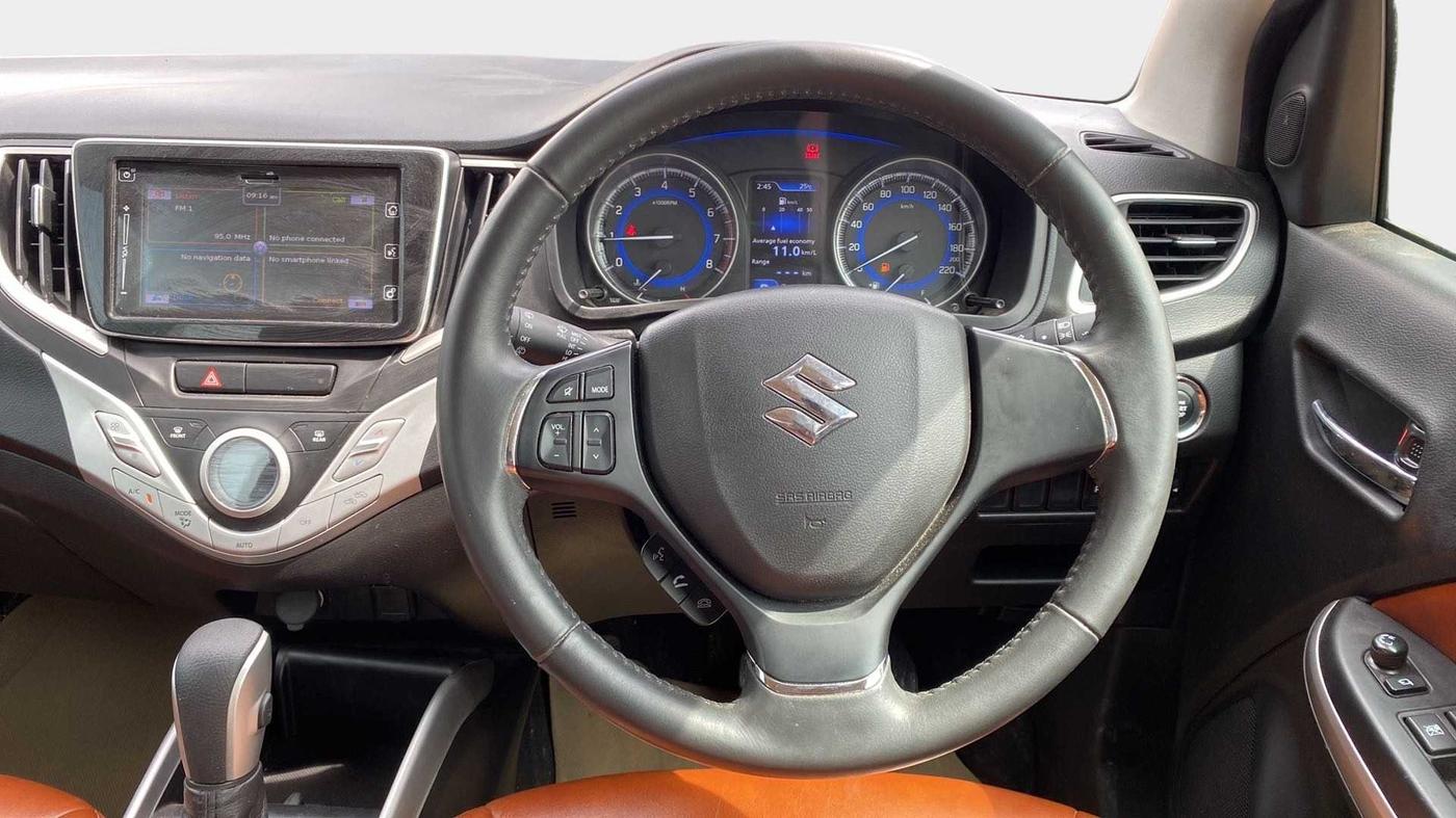 2017 Maruti Baleno ALPHA CVT PETROL 1.2, Petrol, Automatic, 22,358 km, Steering Wheel Close Up