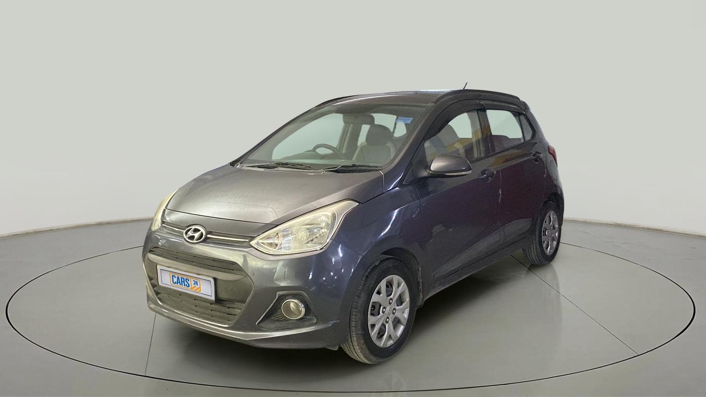 2015 Hyundai Grand i10 SPORTZ 1.2 KAPPA VTVT, Petrol, Manual, 57,914 km, Left Front Diagonal