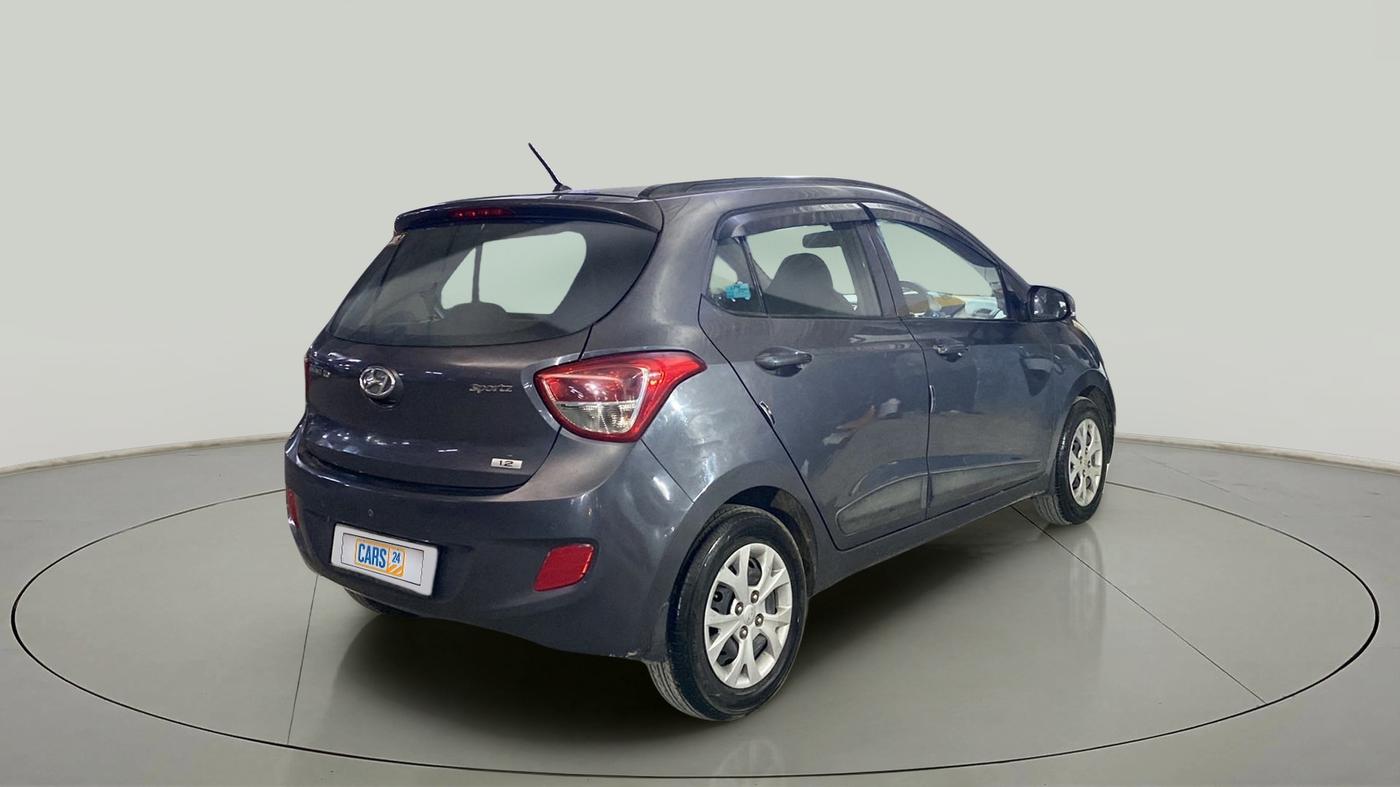 2015 Hyundai Grand i10 SPORTZ 1.2 KAPPA VTVT, Petrol, Manual, 57,914 km, Right Back Diagonal