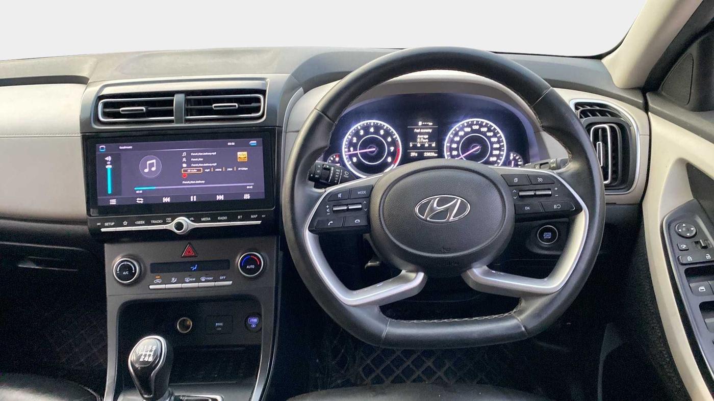 2021 Hyundai Creta SX EXECUTIVE 1.5 PETROL, Petrol, Manual, 23,826 km, Steering Wheel Close Up
