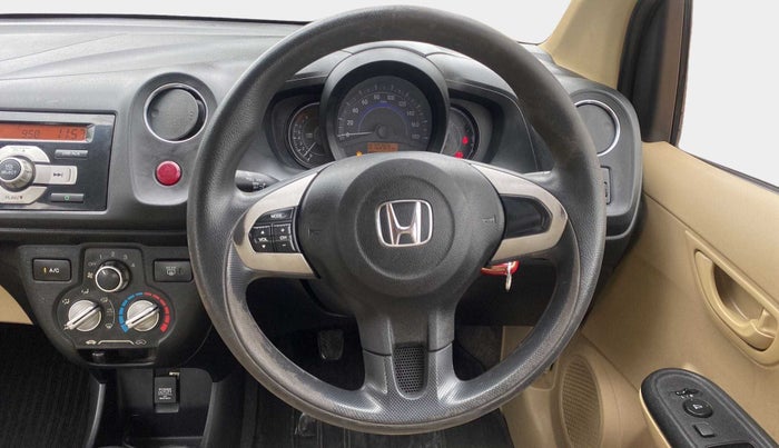 2015 Honda Brio S MT, Petrol, Manual, 70,310 km, Steering Wheel Close Up
