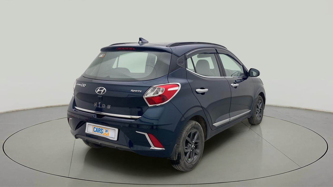 2020 Hyundai GRAND I10 NIOS SPORTZ 1.2 KAPPA VTVT, Petrol, Manual, 21,643 km, Right Back Diagonal