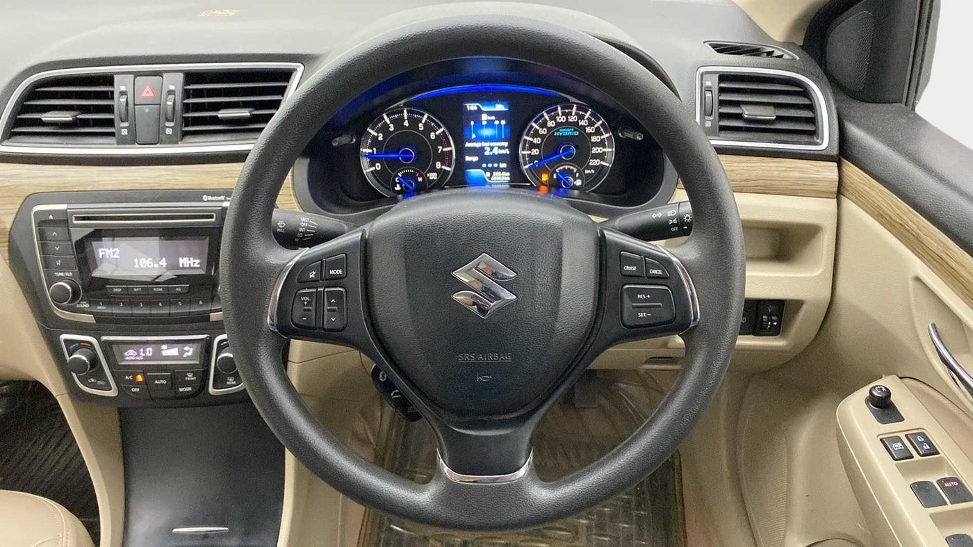 2019 Maruti Ciaz DELTA 1.5 SHVS MT PETROL, Petrol, Manual, 45,932 km, Steering Wheel Close Up