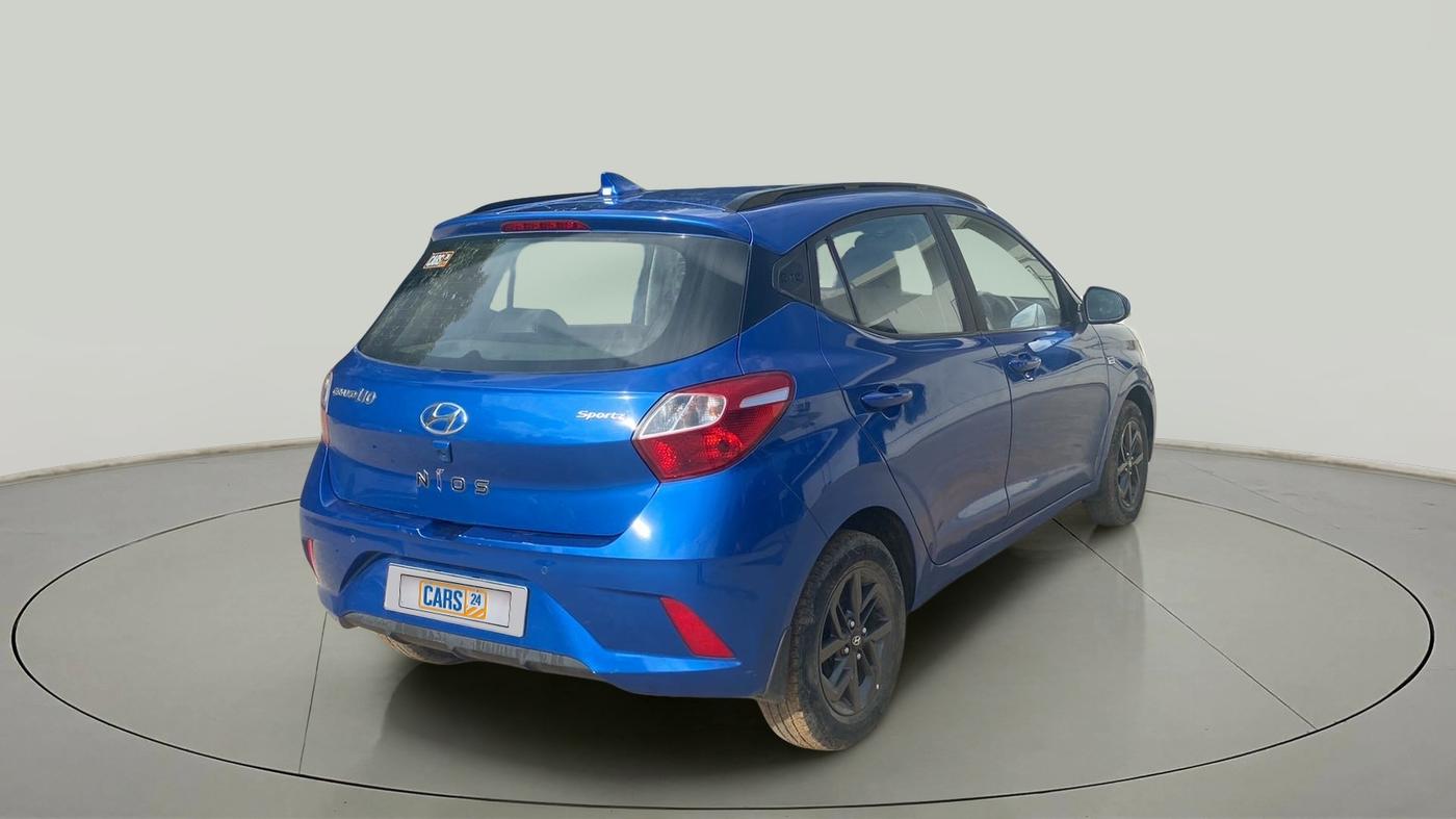 2020 Hyundai GRAND I10 NIOS SPORTZ AMT 1.2 KAPPA VTVT, Petrol, Automatic, 35,584 km, Right Back Diagonal