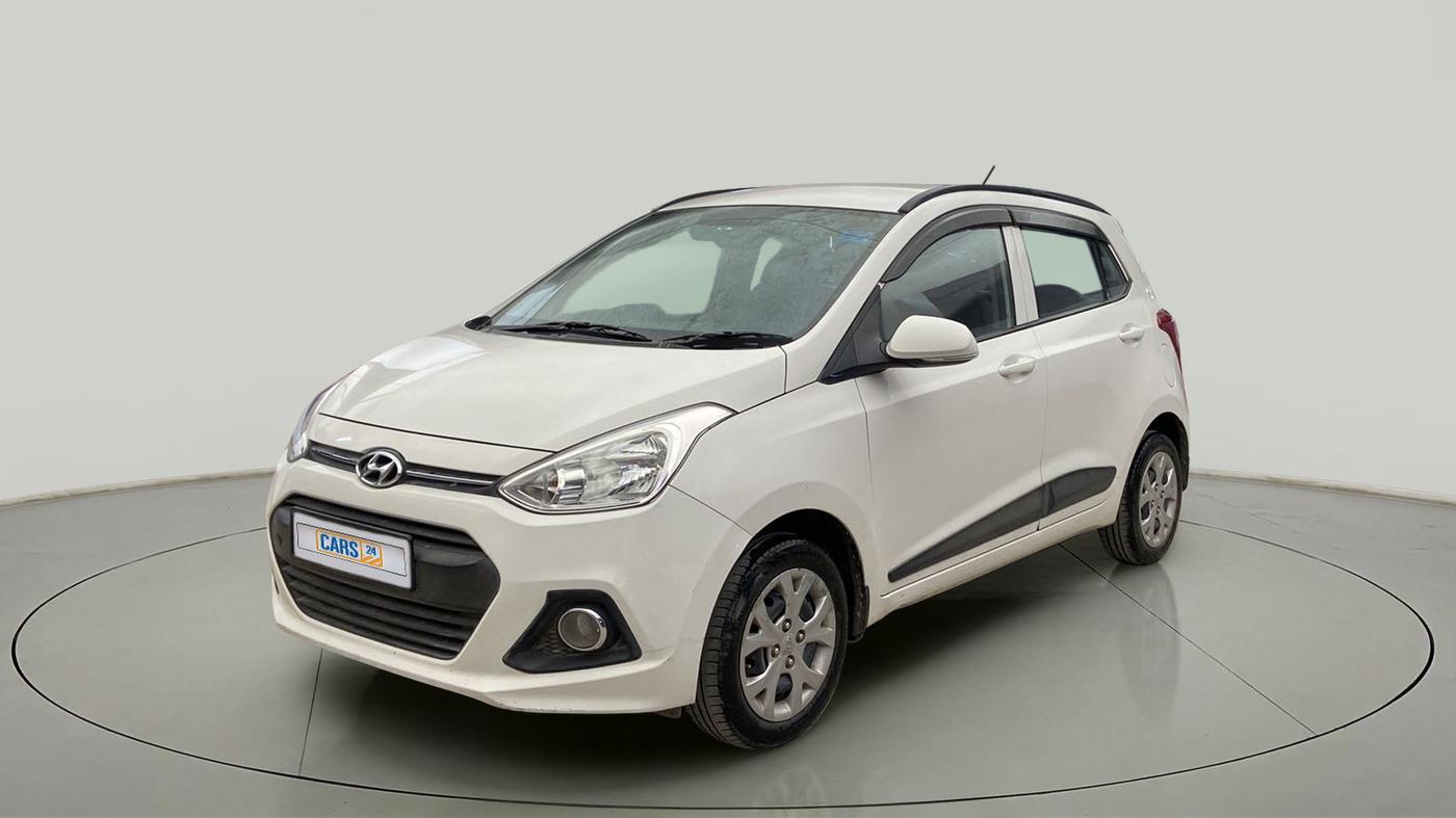 2015 Hyundai Grand i10 SPORTZ 1.2 KAPPA VTVT, Petrol, Manual, 96,142 km, Left Front Diagonal